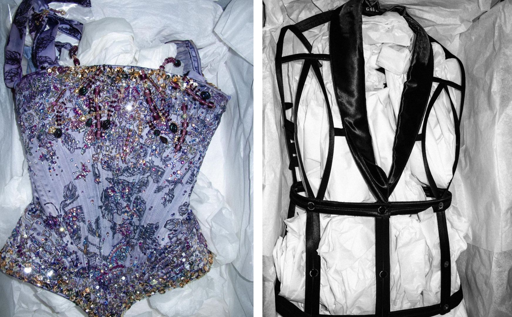Certaines des pièces de lingerie stcokées parmi les archives mode de Madonna