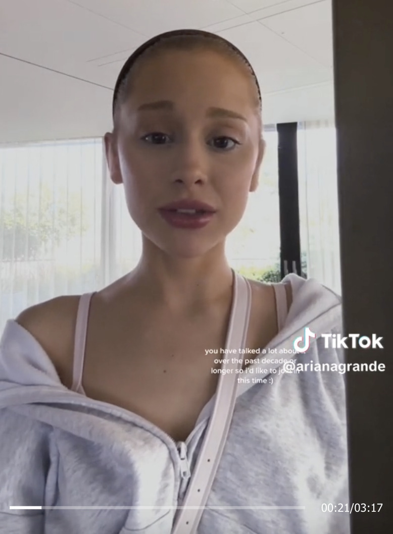 Ariana Grande's viral TikTok is filled with love