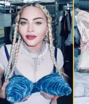 Madonna présente les looks les plus emblématiques de sa carrière qu'elle sotcke dans un espace climatisé dédié à ses archives // Source : Capture d'écran Instagram