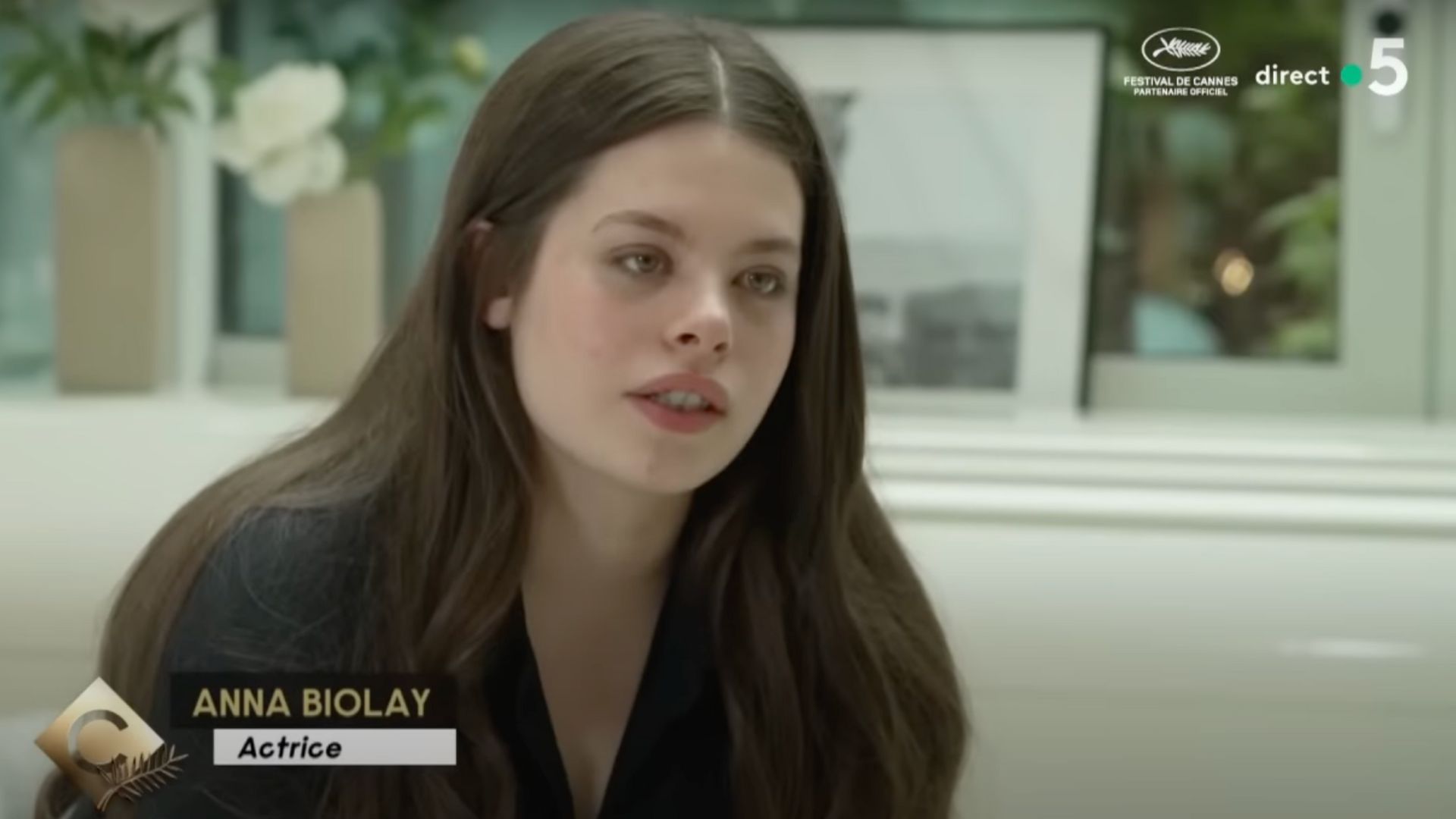 Anna Biolay sur le plateau de C à vous, sur France 5 // Source : Capture d'écran YouTube