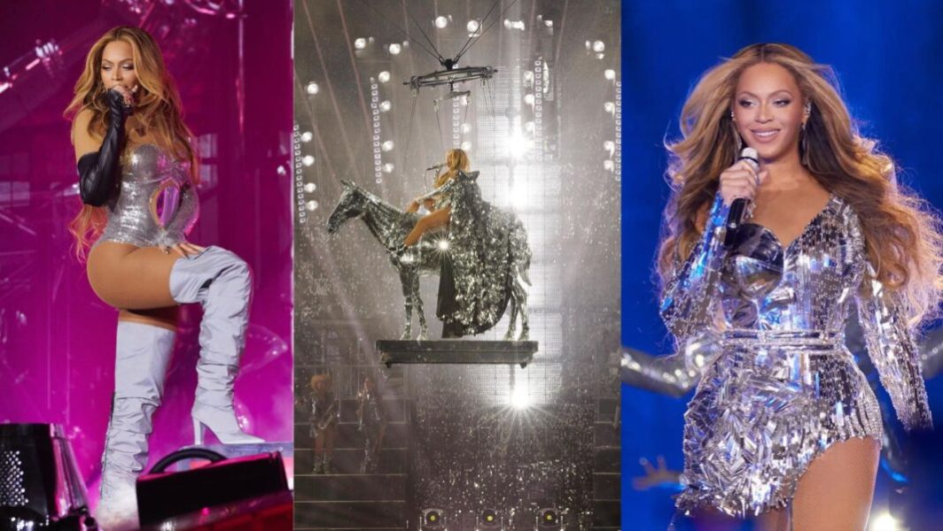 Beyoncé habillée en Courrèges, Coperni et Balmain lors du Renaissance World Tour // Source : Capture d'écran Instagram