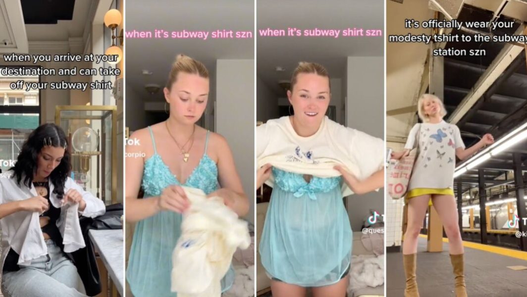 C'est quoi le subway shirt contre les frotteurs dans le métro // Source : Capture d'écran TikTok