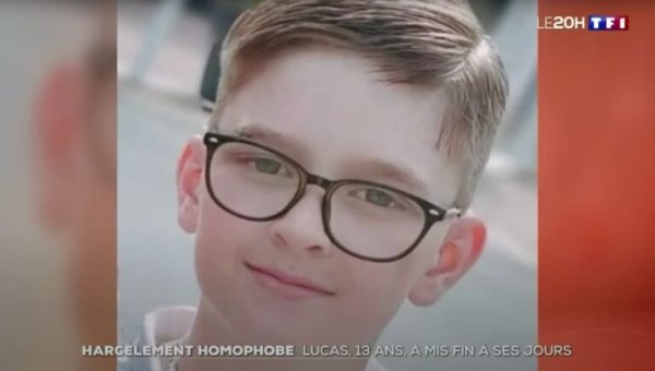 Lucas s'est suicidé à 13 ans à cause de harcèlement homophobe // Source : Capture d'écran YouTube