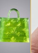 Cette reproduction microscopique d'un sac à main Louis Vuitton par le collectif MSCHF sera bientôt vendu aux enchères // Source : Capture d'écran Instagram MSCHF