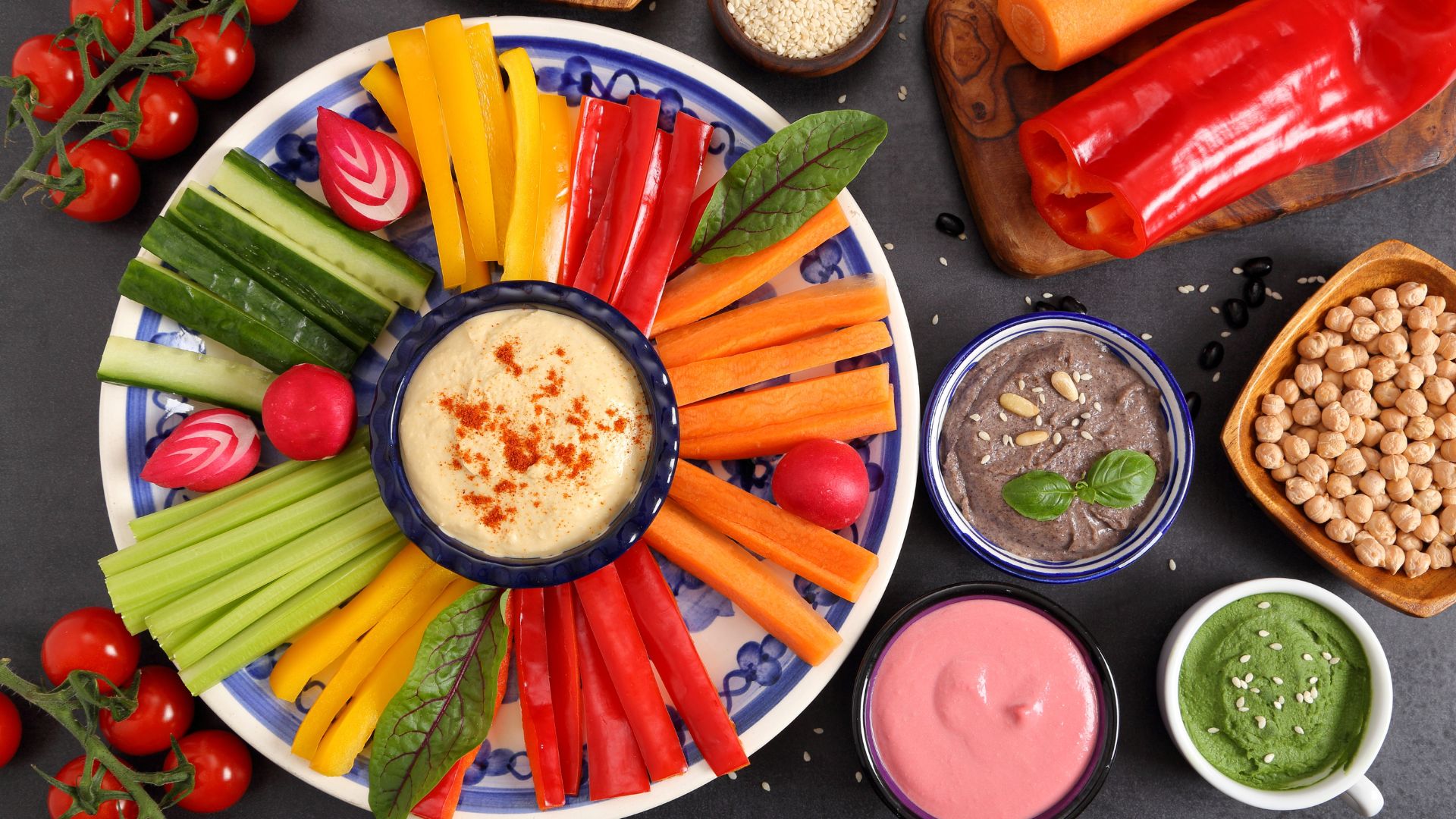 3 variations autour du houmous // Source : fotokris de Getty Images 3 variations autour du houmous // Source : fotokris de Getty Images