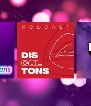 Les logos des podcasts Nos voix Trans, Discultons et Popol, 3 podcasts féministes qui valent le coup d'oreille