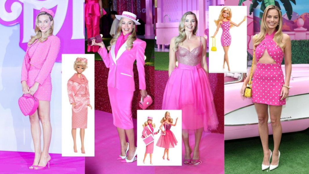 Barbie Margot Robbie enchaîne les looks rose bonbon, tellement barbiecore // Source : Capture d'écran Instagram