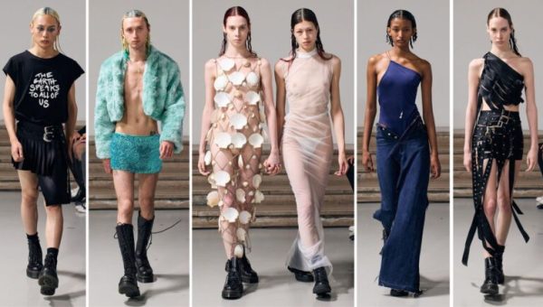 La collection Sirens de Jeanne Friot pour le printemps-été 2024, présentée au Palais de Tokyo en juin 2023 // Source : Capture d'écran Instagram de Jeanne Friot