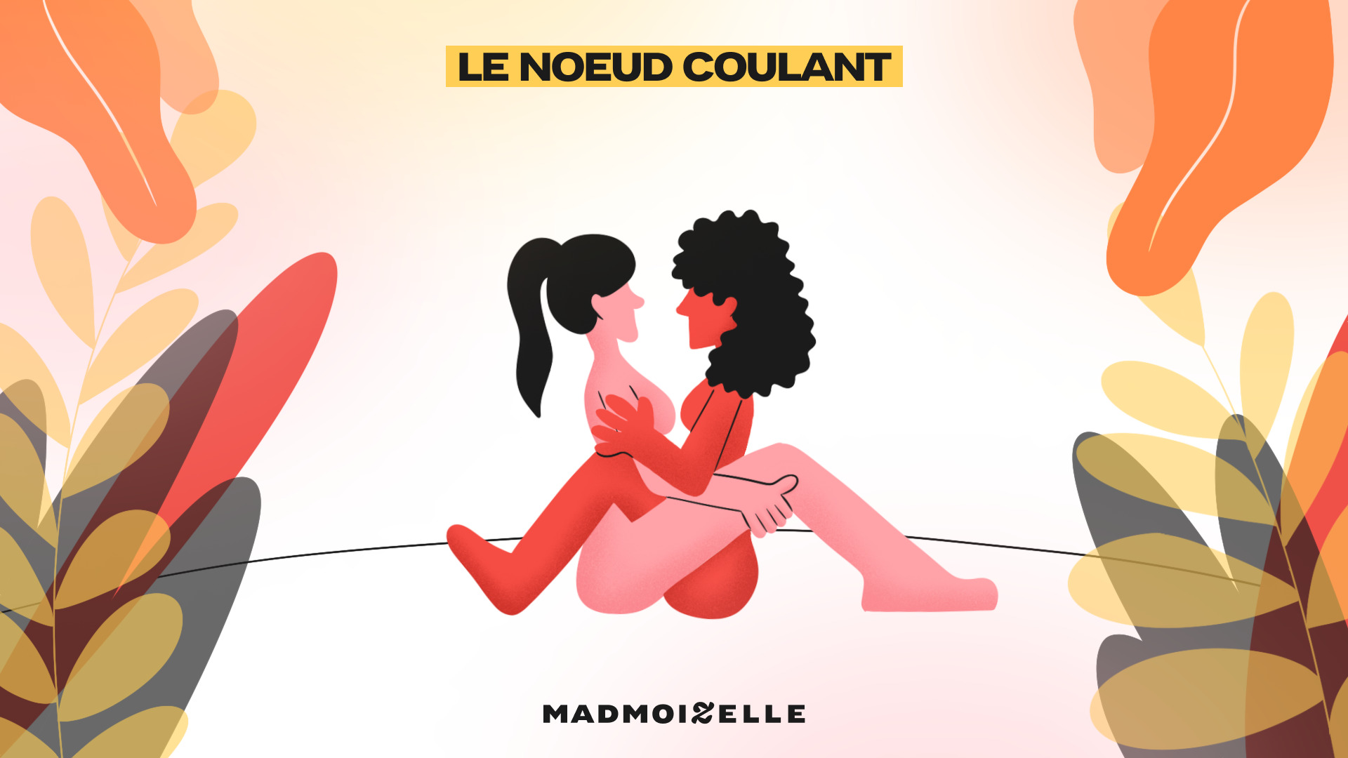 La position du noeud coulant  // Illustration : Adèle Foehrenbacher / Madmoizelle