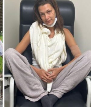 Bella Hadid partage son récent quotidien avec la maladie de Lyme dans un diapo Instagram publié le 6 août 2023 // Source : Captures d'écran Instagram