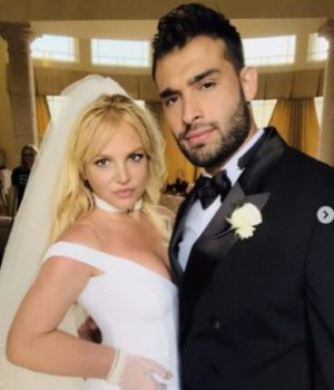 Britney Spears et Sam Asghari  // Source : capture d'écran Instagram