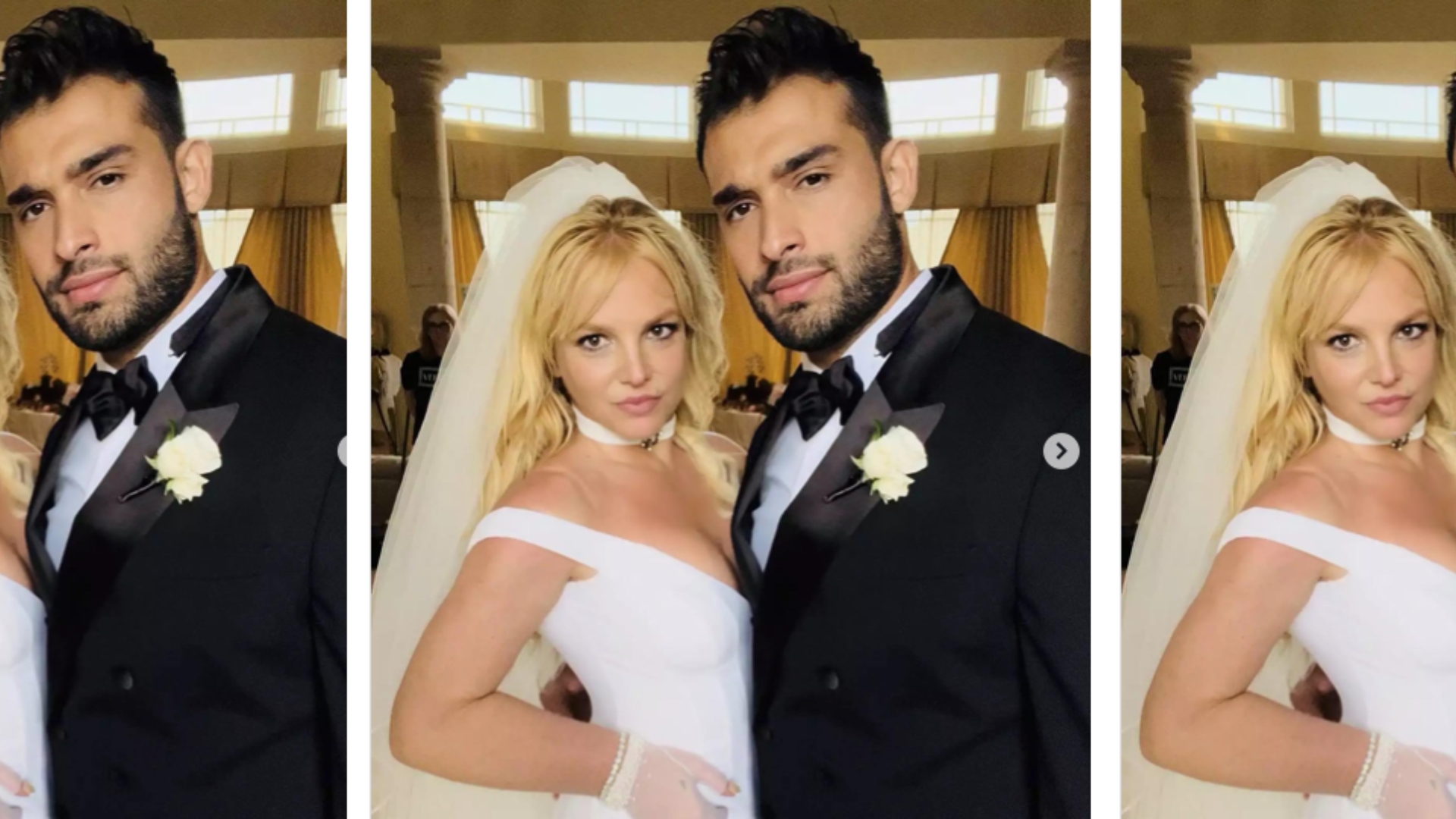Britney Spears et Sam Asghari  // Source : capture d'écran Instagram