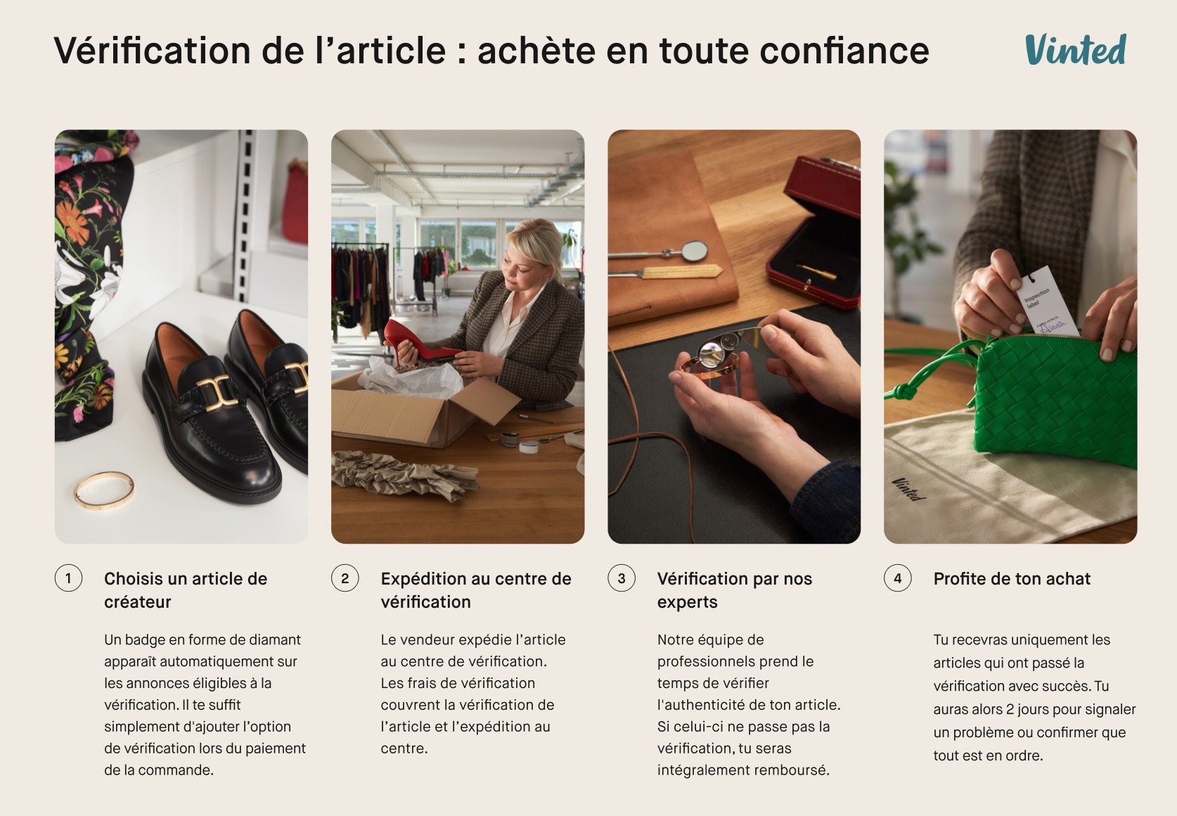 Comment fonctionne le service de vérification et authentification sur Vinted