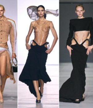 Paris Hilton et Angela Bessett faisaient partie des invitées surprises du casting du défilé Mugler printemps-été 2024 // Source : Mugler Paris Hilton et Angela Bessett faisaient partie des invitées surprises du casting du défilé Mugler printemps-été 2024 // Source : Mugler