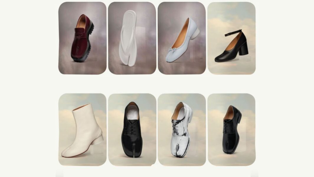 Des souliers Tabi vendus sur l'eshop de Maison Margiela // Source : Capture d'écran de l'eshop de Maison Margiela