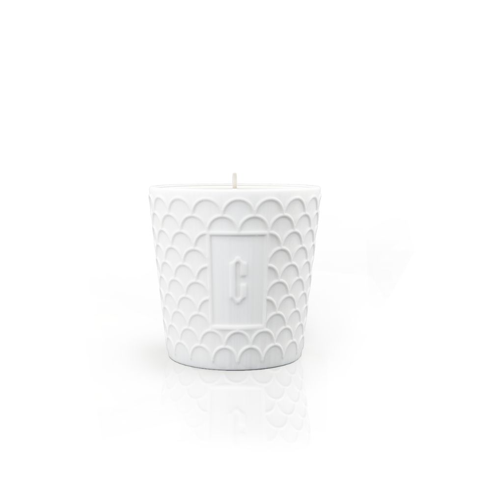 Floral Leather Candle by Carlotha Ray
