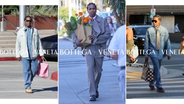 Bottega Veneta fait des photos d'A$AP Rocky dans la rue sa nouvelle campagne // Source : Bottega Veneta