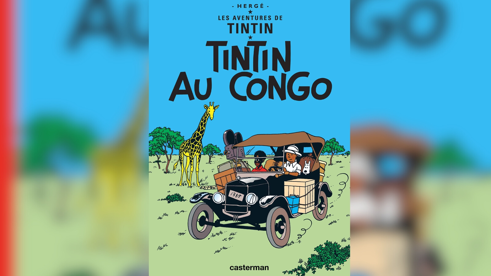 Couverture de l'album original Tintin au Congo // Source : Éditions Casterman