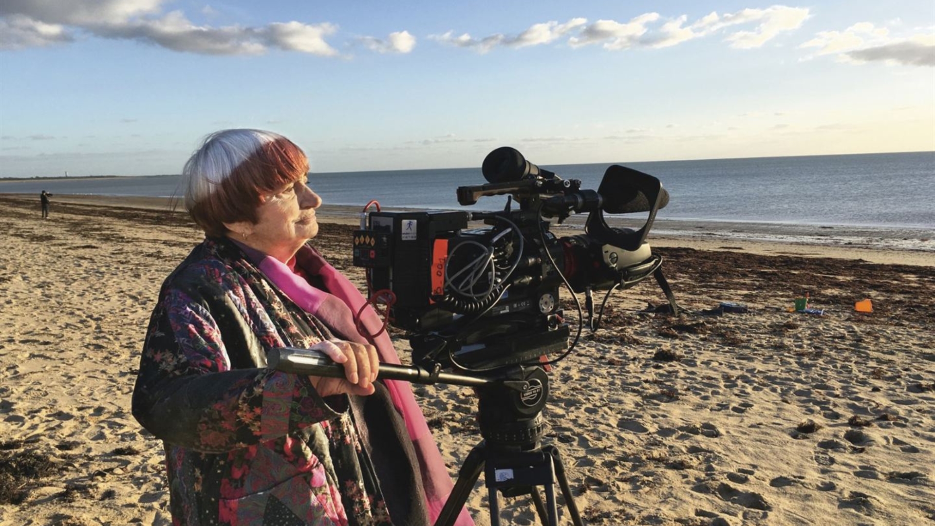 Agnès Varda // Source : Agnès Varda sur le tournage de Varda par Agnès (2018) © ciné-tamaris