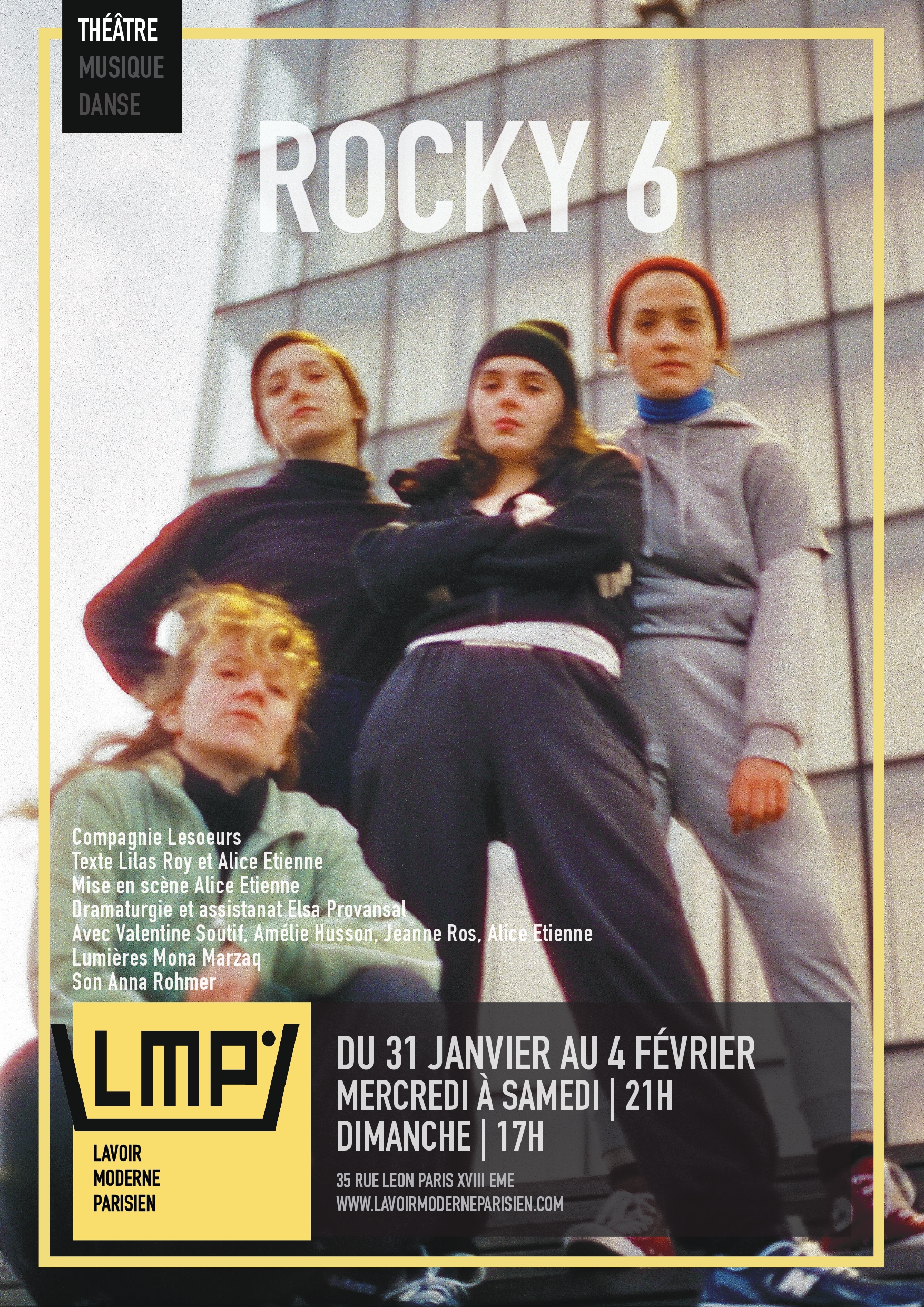 Rocky 6 sera joué du 31 janvier au 4 février 2024 au Lavoir Moderne Parisien // Source : Madeleine Delaunay