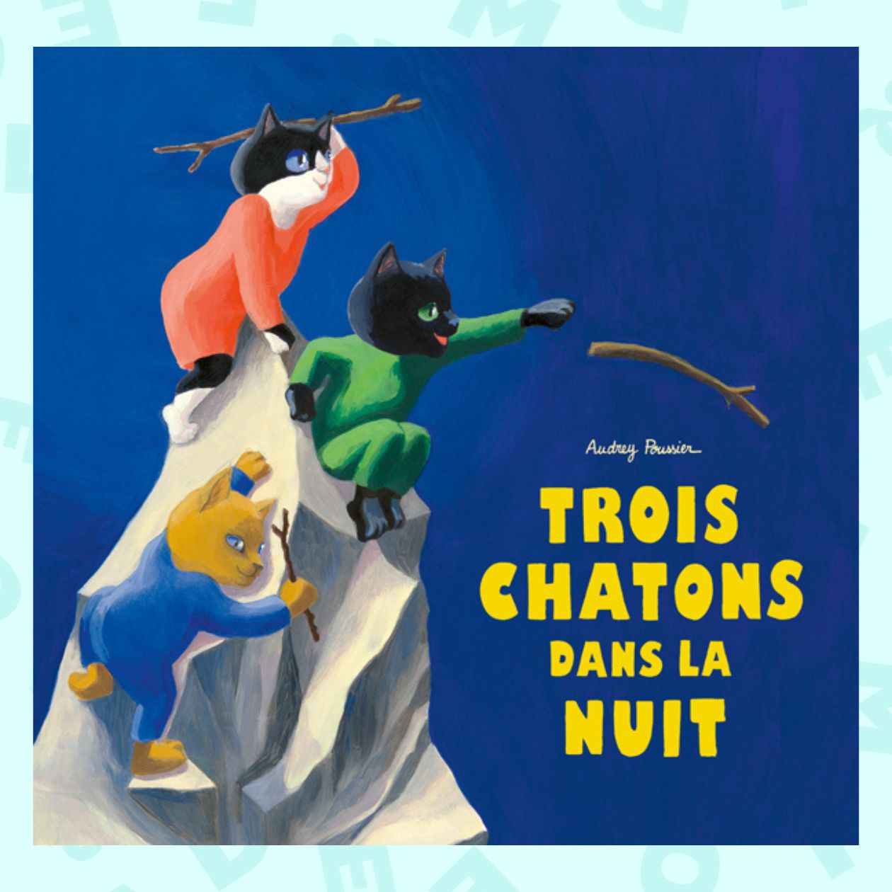 Trois chatons dans la nuit