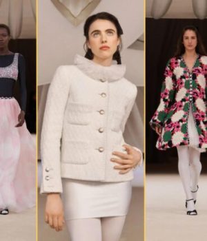 Margaret Qualley a ouvert le défilé Chanel haute couture printemps-été 2024 // Source : Courtesy of Chanel