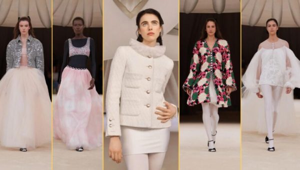 Margaret Qualley a ouvert le défilé Chanel haute couture printemps-été 2024 // Source : Courtesy of Chanel