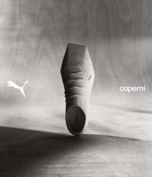 Cette étonnante sneaker Coperni x Puma fusionne basket et ballerine avec un embout carré.jpg // Source : Puma x Coperni