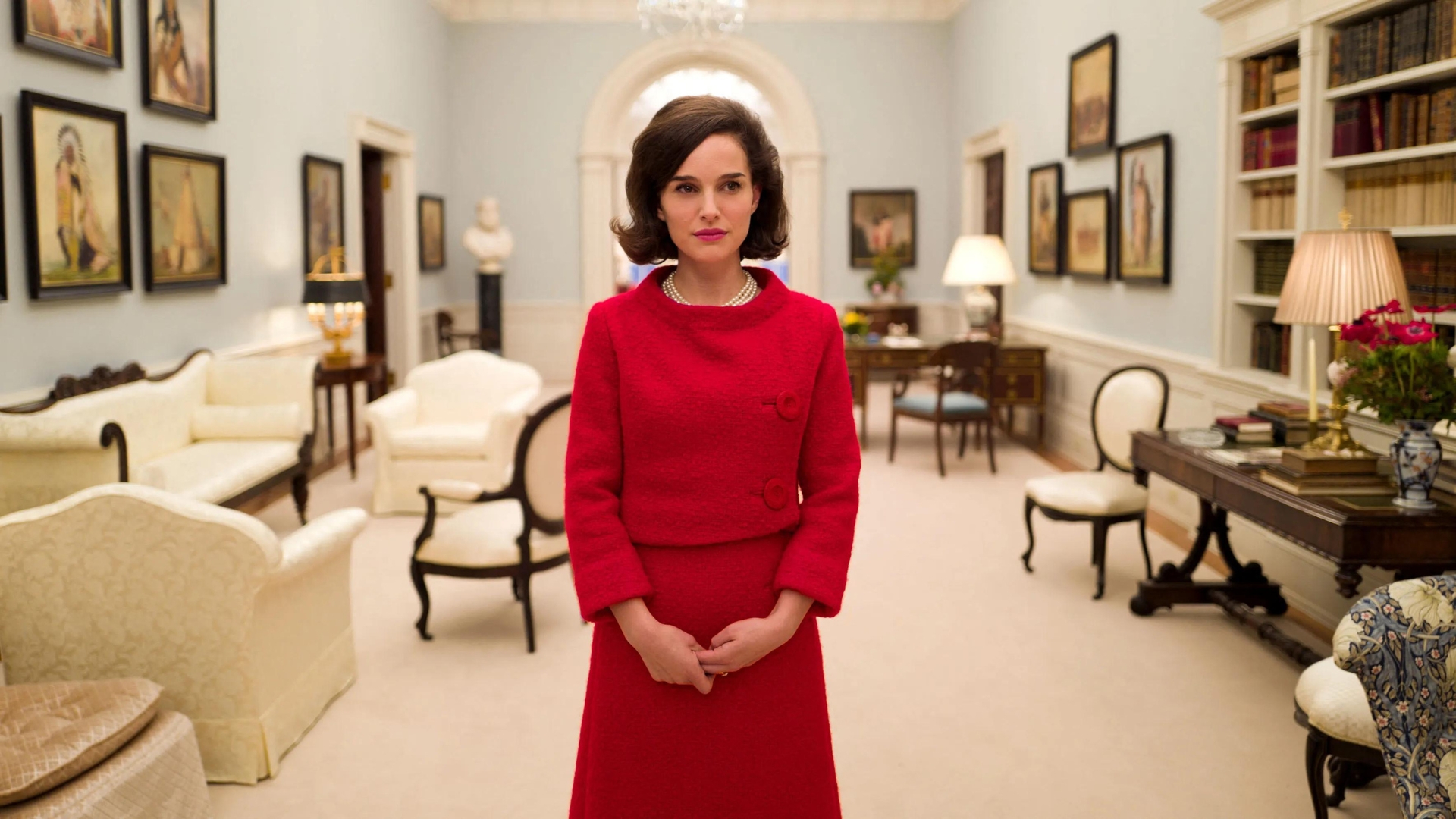 Natalie Portman dans Jackie // Source : capture d'écran youtube