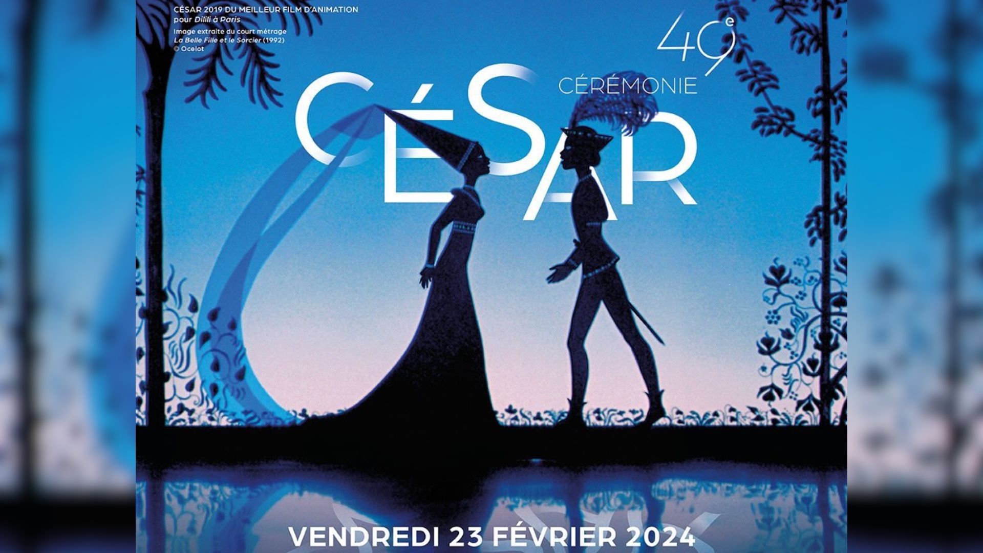 affiche officielle des César 2024 // Source : capture d'écran instagram