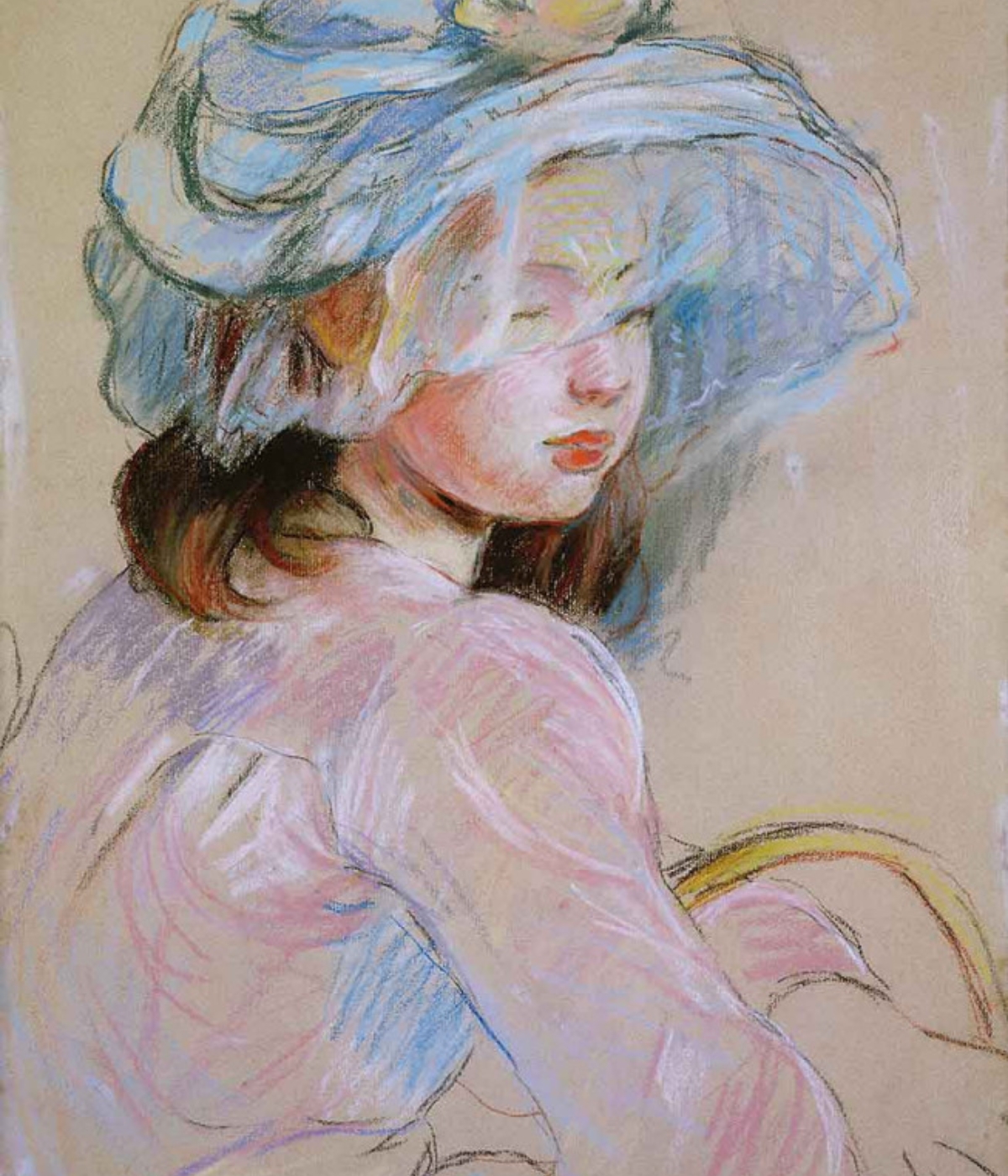 -illustr 4 : Berthe Morisot, Fillette au panier, 1891, pastel sur papier, 58 x 41 cm © Musée Marmottan Monet, Paris