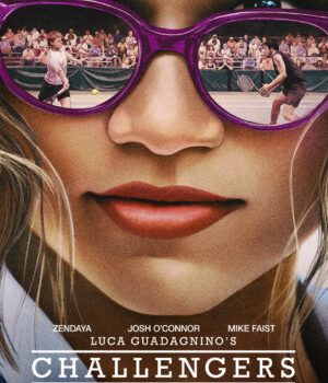 L'affiche officielle du film Challengers de Luca Guadagnino avec Zendaya // Source : DR L'affiche officielle du film Challengers de Luca Guadagnino avec Zendaya // Source : DR