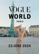 Gigi Hadid pose pour l'affiche de l'événement Vogue World : Paris, qui aura lieu le 23 juin 2024, place Vendôme, juste avant la fashion week haute couture // Source : Capture d'écran Instagram