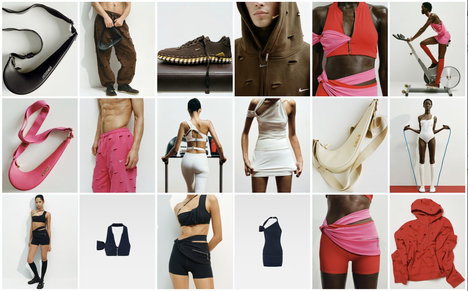 Jacquemus continues his collaboration with Nike, to make you feel sexy during sport (if you want) Jacquemus continues his collaboration with Nike, to make you feel sexy during sport (if you want)