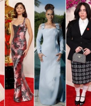 Les looks de Carey Mulligan, Zendaya, Ava DuVernay, Billie Eilish et Justine Triet aux Oscars 2024 le 10 mars 2024 à Los Angeles. // Source : Captures d'écran Instagram