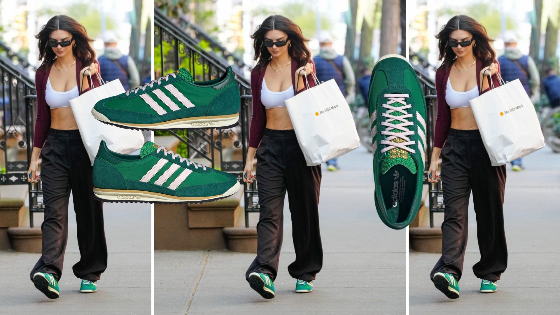 Déjà marre des sneakers Samba d’adidas ? La tendance va aux SL 72, selon Emily Ratajkowski // Source : Capture d'écran Instagram