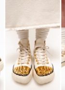 Schiaparelli sort ses premières sneakers, et vous ne devinerez jamais le prix de ce design à orteils dorés // Source : Schiaparelli