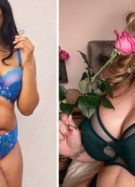 À gauche, une femme en lingerie Sculptresse. À droite, une femme en lingerie Elomi // Source : Sculptresse / Elomi