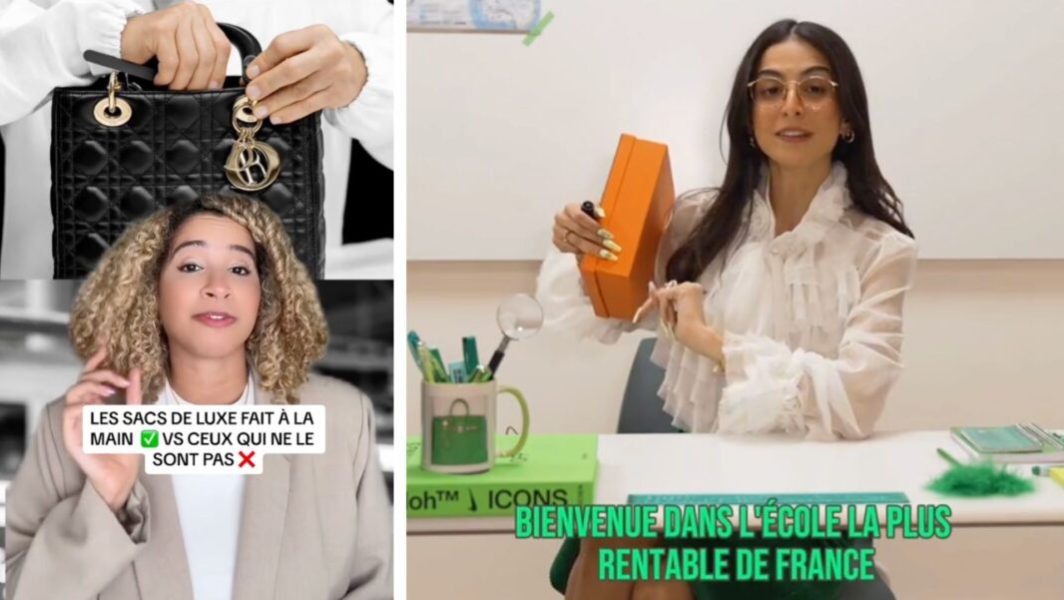 Melting Curlz et Emmanuelle Sits font partie des créatrices de contenu francophones qui parlent le mieux de luxe sur TikTok // Source : Captures d'écran TikTok