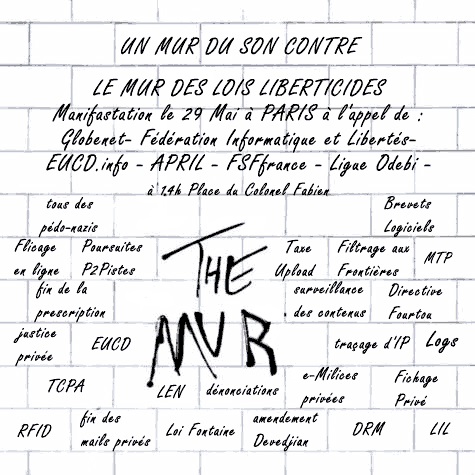 29 Mai : manifestation pour la liberté sur le net