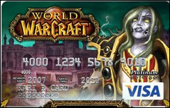 World Of Warcraft propose ses cartes VISA pour joueurs effrénés