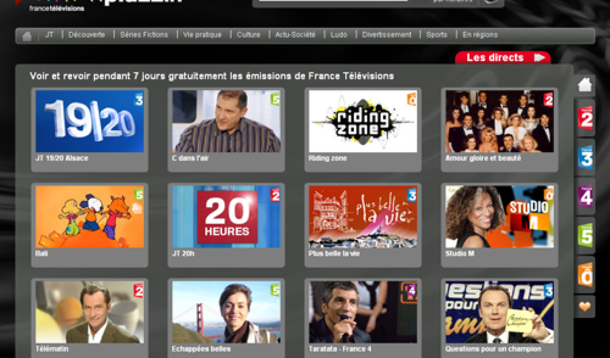 France Tv Pluzz Et Replay Tv Des Chaînes France Télévisions France Télévisions se met à la VOD avec Pluzz