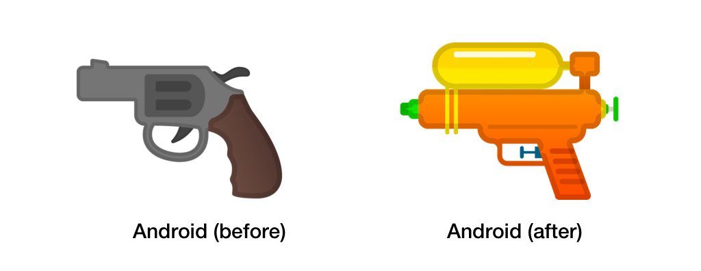 android-pistol-emoji-before-after
