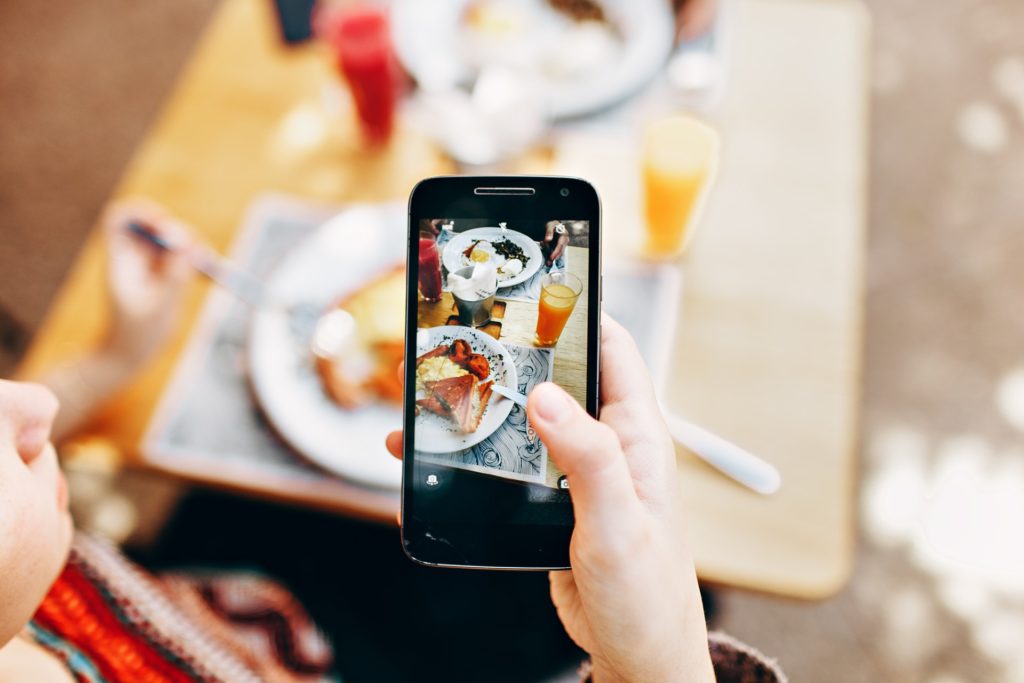 food repas aliment photo smartphone instagram