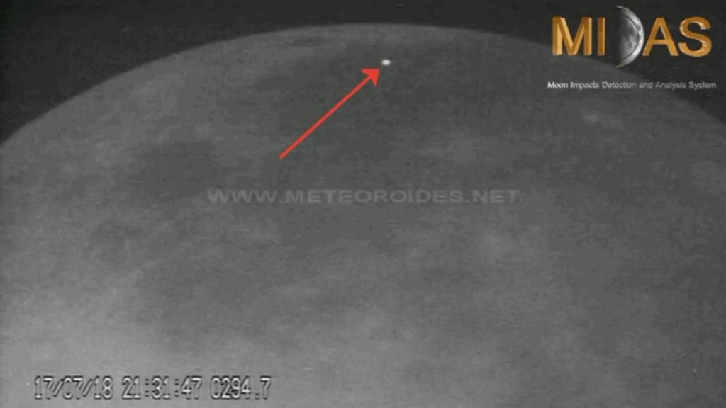 lune impact météorites