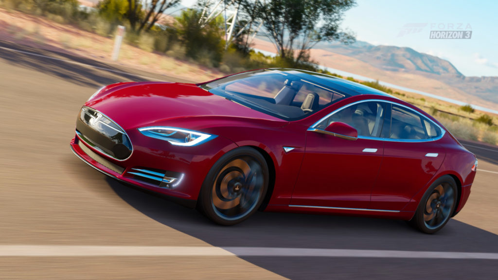 La Tesla Model S P90D dans Forza Horizon 3