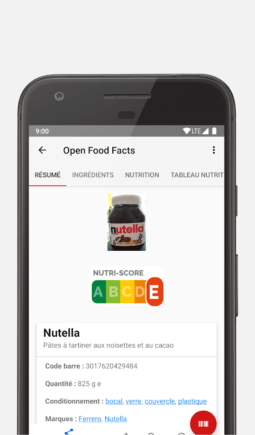 openfoodfacts app