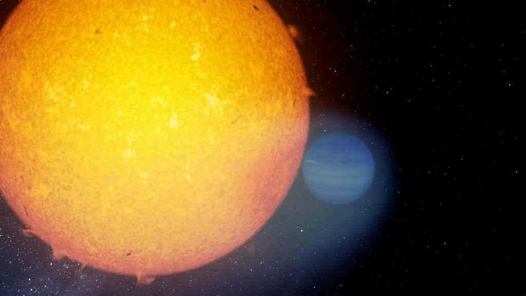 Pourquoi cette exoplanète a-t-elle une queue comme une comète ?