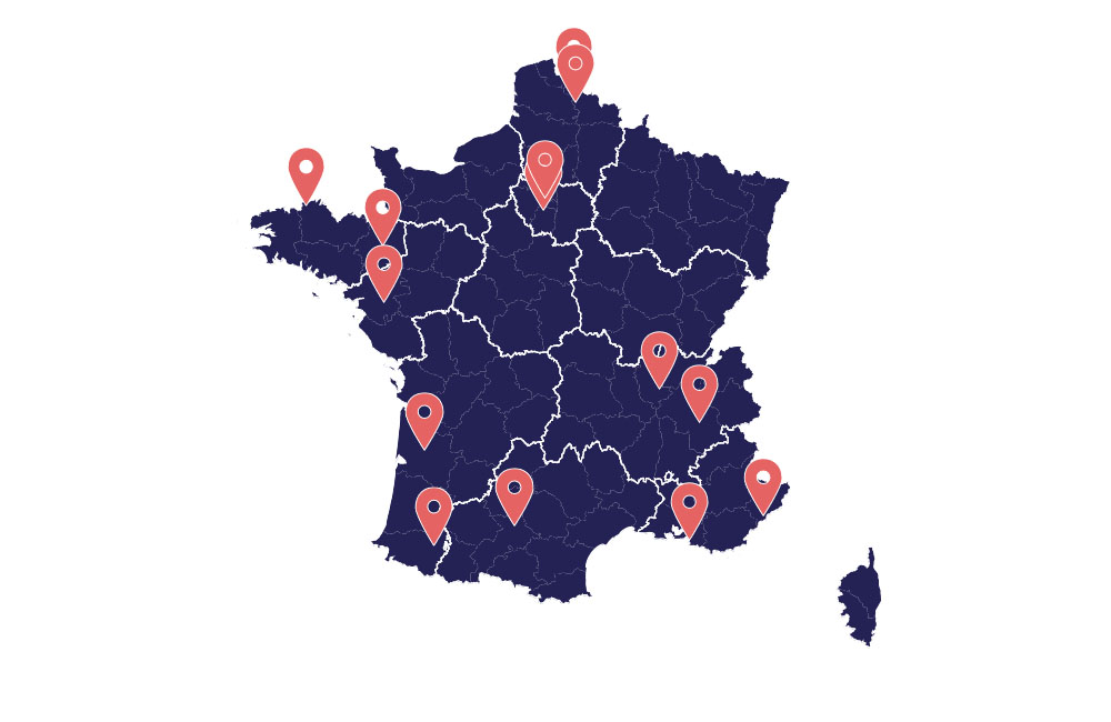 Tableau de bord des expérimentations 5G en France