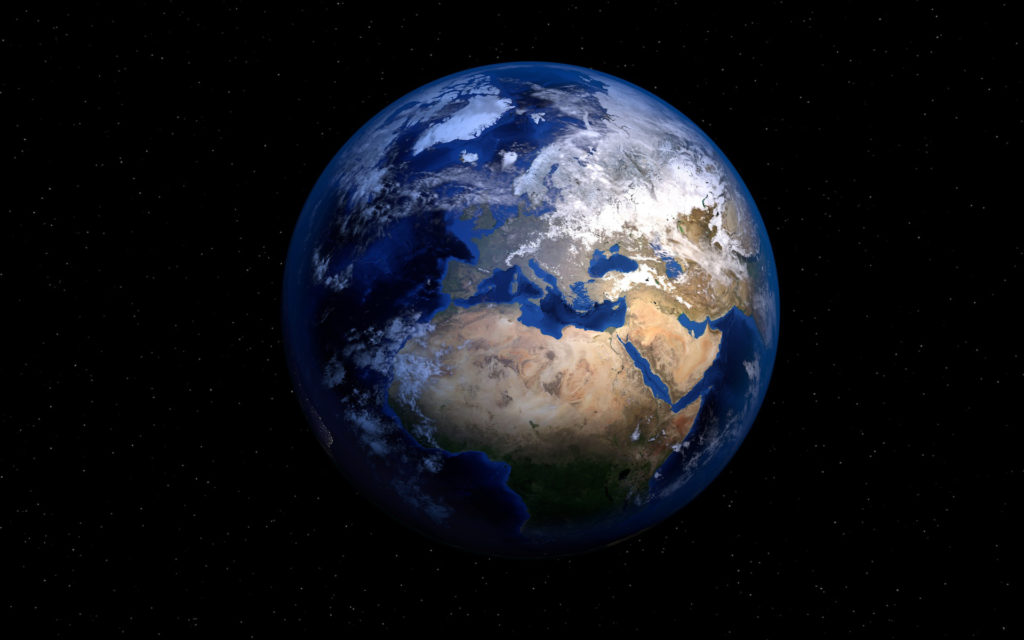 terre planète espace ronde
